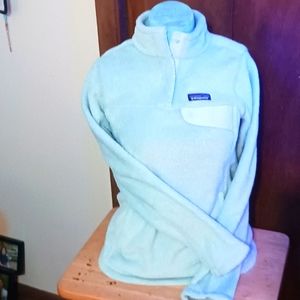 Patagonia Re-Tool Snap Mint Green Polar Tec Fleece Pullover Jacket